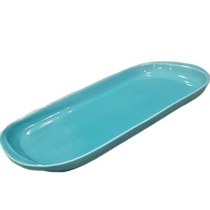 Italian Maiolica Style Aqua Serving Platter – Made in Italy